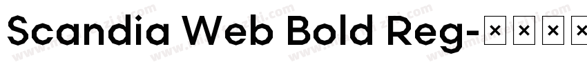 Scandia Web Bold Reg字体转换